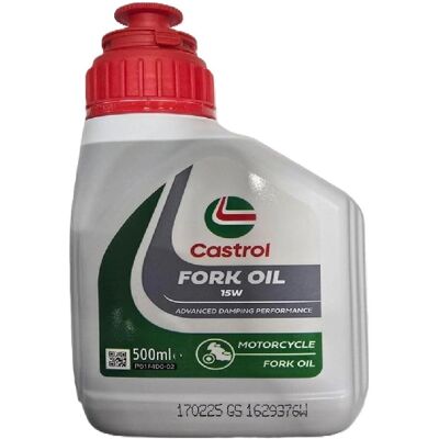Huile de fourche Castrol 15W Gris - 500ml - Publicité Huile de fourche Castrol 15W Gris - 500ml - Publicité