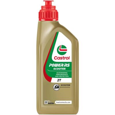 Castrol Power RS Scooter 2T Half-synthetische olie - 1 liter Castrol Power RS Scooter 2T Half-synthetische olie - 1 liter