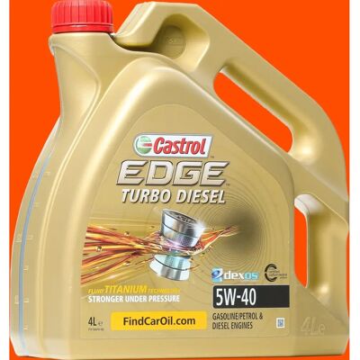 Λάδι κινητήρα Castrol EDGE Turbo Diesel 5W-40 4L - Λάδι πετρελαίου Λάδι κινητήρα Castrol EDGE Turbo Diesel 5W-40 4L - Λάδι πετρελαίου