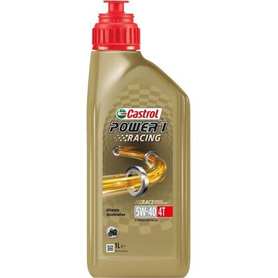 Λιπαντικό κινητήρα Castrol Power1 Racing 4T 5W-40 - Υψηλής απόδοσης συνθετικό λάδι Λιπαντικό κινητήρα Castrol Power1 Racing 4T 5W-40 - Υψηλής απόδοσης συνθετικό λάδι