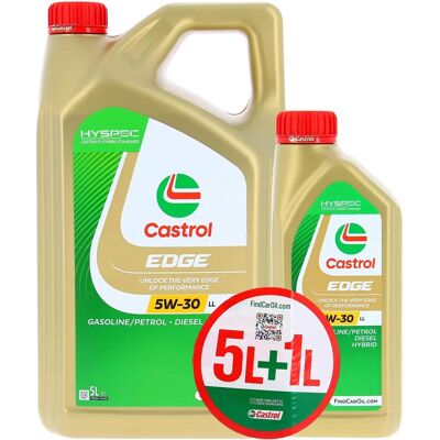 Huile moteur Castrol Edge 5W-30 - 6L - Publicité Huile moteur Castrol Edge 5W-30 - 6L - Publicité