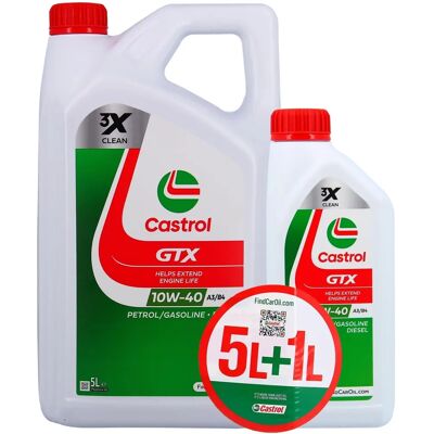 Castrol GTX 10W 40 - Huile Moteur - Publicité Castrol GTX 10W 40 - Huile Moteur - Publicité