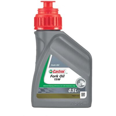 Huile de fourche Castrol SAE 15W - Liquide durable pour amortisseurs Huile de fourche Castrol SAE 15W - Liquide durable pour amortisseurs
