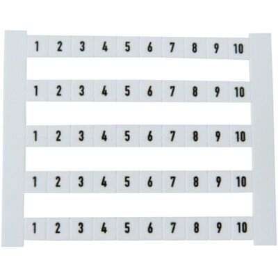 Weidmüller Hvid polyamid 5x5mm ledningsmærker - Ledningsmærker Weidmüller Hvid polyamid 5x5mm ledningsmærker - Ledningsmærker