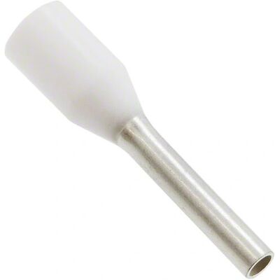 Embout de câble Weidmüller H0,75/14 - Ferrule, Blanc, 8mm, 0,75mm² - Publicité Embout de câble Weidmüller H0,75/14 - Ferrule, Blanc, 8mm, 0,75mm² - Publicité