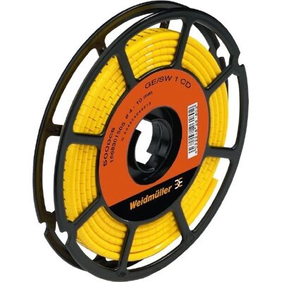 Weidmüller CLI M 2-4 GE/SW 5 CD Gelb - Kabelklammer und Markierungsring Weidmüller CLI M 2-4 GE/SW 5 CD Gelb - Kabelklammer und Markierungsring