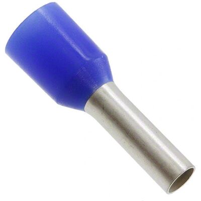 Weidmüller 9004360000 Blå ledningsforbindelse - Delvist isoleret, 8 mm, 2,5 mm² Weidmüller 9004360000 Blå ledningsforbindelse - Delvist isoleret, 8 mm, 2,5 mm²