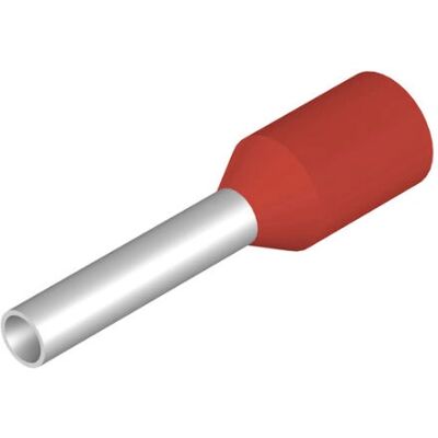 Weidmüller H1.0/14D R Rød Delvist Isoleret Elektrisk Terminal Weidmüller H1.0/14D R Rød Delvist Isoleret Elektrisk Terminal