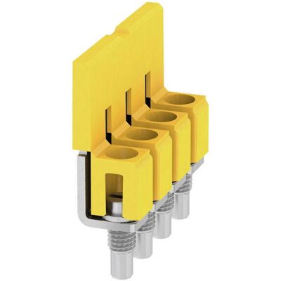 Conector cruzado Weidmüller WQV 4/4 - Aislado, 4 polos, Amarillo Conector cruzado Weidmüller WQV 4/4 - Aislado, 4 polos, Amarillo