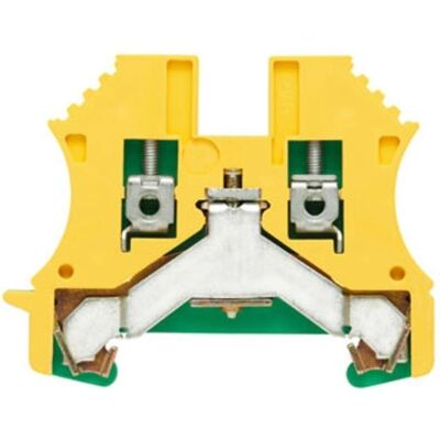 Weidmuller Grounding Terminal Block - 2-Way, Screw, 30-12 AWG, 60mm, WPE 2.5 - Grounding Terminal Block Weidmuller Grounding Terminal Block - 2-Way, Screw, 30-12 AWG, 60mm, WPE 2.5 - Grounding Terminal Block