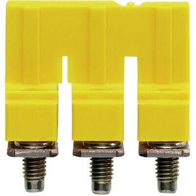 Weidmüller WQV 6/3 Cross-connector - 3-pole, Potential Distribution, Yellow Weidmüller WQV 6/3 Cross-connector - 3-pole, Potential Distribution, Yellow