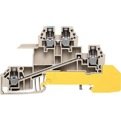 Weidmüller WDL 2.5 SNLPE - Terminal Block - 3 Potentials - Beige Weidmüller WDL 2.5 SNLPE - Terminal Block - 3 Potentials - Beige