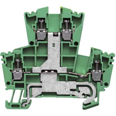 Bloque de tierra verde Weidmuller 4 vías - 300A 69.5mm Bloque de tierra verde Weidmuller 4 vías - 300A 69.5mm