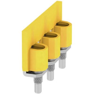 Connecteur transversal Weidmüller WQV 35N/3 - Accessoire pour bornes - Jaune - Publicité Connecteur transversal Weidmüller WQV 35N/3 - Accessoire pour bornes - Jaune - Publicité