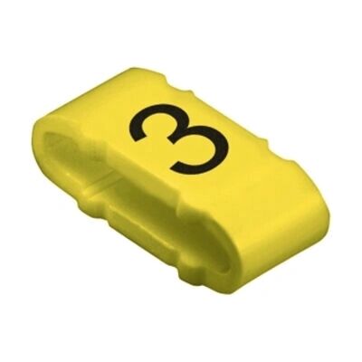 Collier de fixation câble Weidmüller CLI M 2-4 GE/SW 3 MP - Jaune - Publicité Collier de fixation câble Weidmüller CLI M 2-4 GE/SW 3 MP - Jaune - Publicité