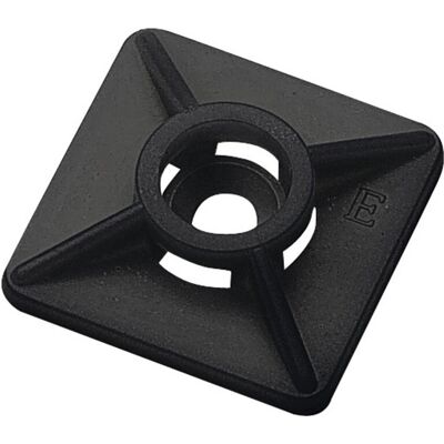 Weidmüller Mounting Kit - 1697960000 - 27x27mm - Black - Cable Tie Base Weidmüller Mounting Kit - 1697960000 - 27x27mm - Black - Cable Tie Base