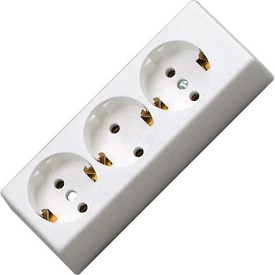 Kopp Extensão - 3 Tomadas - Branca Kopp Extensão - 3 Tomadas - Branca