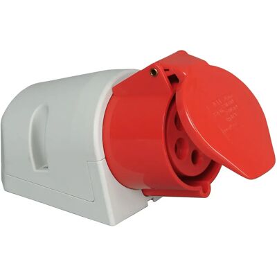 Kopp 102000005 Tomada de Parede - 5 pinos, 32A, Vermelho - Tomada elétrica Kopp 102000005 Tomada de Parede - 5 pinos, 32A, Vermelho - Tomada elétrica