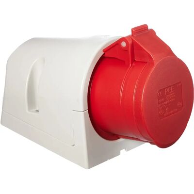 Kopp 101600002 - Wandcontactdoos met klep - IP44 - 5-polig - 16A - 400V Kopp 101600002 - Wandcontactdoos met klep - IP44 - 5-polig - 16A - 400V