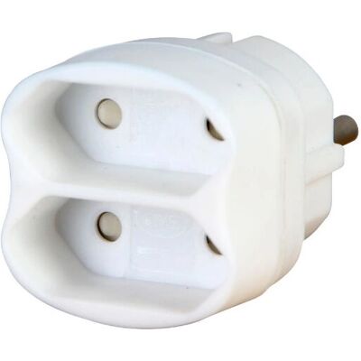 Adaptateur de Prise de Voyage Kopp - Type F C - Blanc - Publicité Adaptateur de Prise de Voyage Kopp - Type F C - Blanc - Publicité