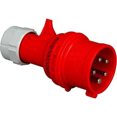 Kopp CEE 5-polowa inwerter fazy - IP44 Czerwony Kopp CEE 5-polowa inwerter fazy - IP44 Czerwony