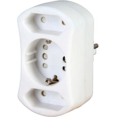 Kopp DUOversal Steckeradapter - Weiß Kopp DUOversal Steckeradapter - Weiß