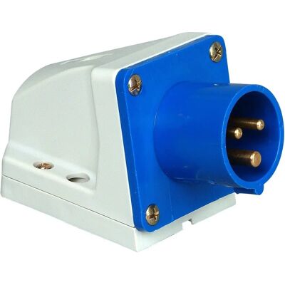 Kopp 171600001 - Tomada de parede - Azul - 3 pólos - 16A - 230V Kopp 171600001 - Tomada de parede - Azul - 3 pólos - 16A - 230V