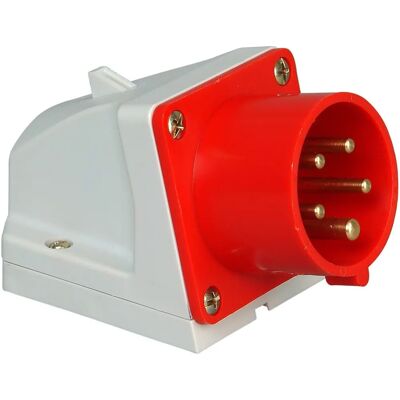 Kopp 171800007 - Tomada de parede industrial vermelha - 16A 400V IP51 Kopp 171800007 - Tomada de parede industrial vermelha - 16A 400V IP51