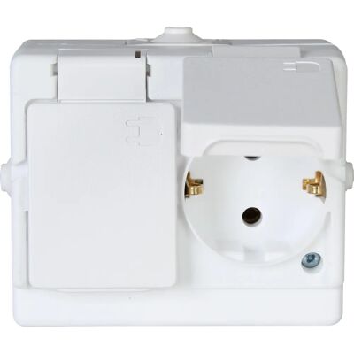 Kopp - 130202002 - 2 stopcontacten - IP44 - Electrical outlet Kopp - 130202002 - 2 stopcontacten - IP44 - Electrical outlet