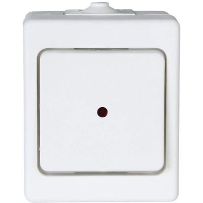 Kopp Blanco Ártico Interruptor - Impermeable, IP44, 10 AX - Interruptor Kopp Blanco Ártico Interruptor - Impermeable, IP44, 10 AX - Interruptor