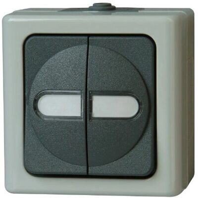 Kopp Model 560556003 Grey Series Light Switch - Light Switch Kopp Model 560556003 Grey Series Light Switch - Light Switch