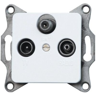 Kopp Arctic Wit Stopcontact voor TV, Radio, SAT Kopp Arctic Wit Stopcontact voor TV, Radio, SAT