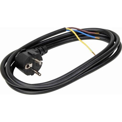 Toolstation - Aansluitsnoer PVC 2m H05VV-F3x1,0 Zwart - 2 m - Zwart - 3x1.0 mm2 - Kabel snoer Toolstation - Aansluitsnoer PVC 2m H05VV-F3x1,0 Zwart - 2 m - Zwart - 3x1.0 mm2 - Kabel snoer