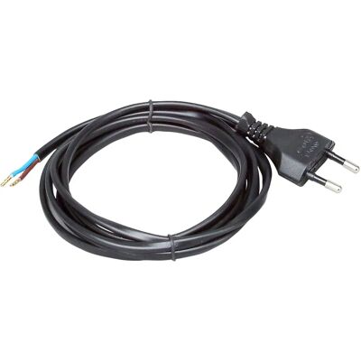 Toolstation - Aansluitsnoer H03VVH2-F 2x0,75 - 2m - Black - Power cord Toolstation - Aansluitsnoer H03VVH2-F 2x0,75 - 2m - Black - Power cord