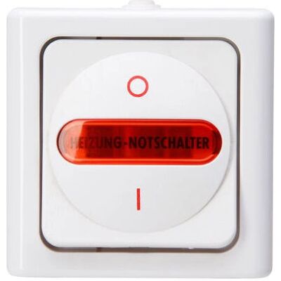 Kopp 562302000 Interruttore luce bianco - Controllo emergenza riscaldamento Kopp 562302000 Interruttore luce bianco - Controllo emergenza riscaldamento