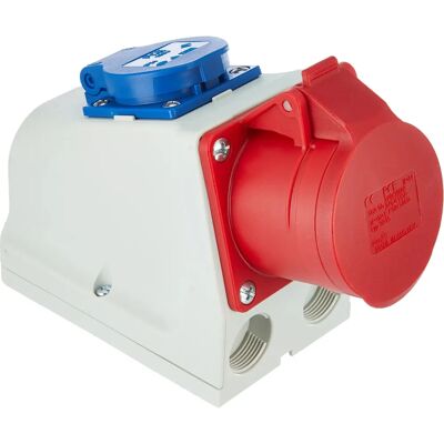 Kopp 100400005 - Tomada industrial dupla de parede Kopp 100400005 - Tomada industrial dupla de parede