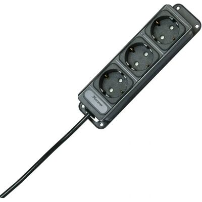Kopp 127015013 Netzleiste - 3 Steckdosen, 1,4m Kabel, Schwarz Kopp 127015013 Netzleiste - 3 Steckdosen, 1,4m Kabel, Schwarz