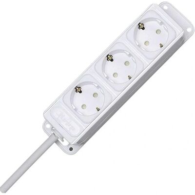 Kopp Model 127494010 Listwa zasilająca - 3 gniazda, kabel 5m, Biały Kopp Model 127494010 Listwa zasilająca - 3 gniazda, kabel 5m, Biały