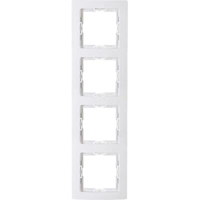 Kopp 308702000 Wall Plate - 4-Way, Arctic White Kopp 308702000 Wall Plate - 4-Way, Arctic White