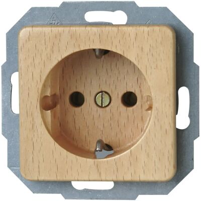 Heinrich Kopp GmbH Milano Wooden Power Outlet - Schutzkontakt - IP20 Heinrich Kopp GmbH Milano Wooden Power Outlet - Schutzkontakt - IP20