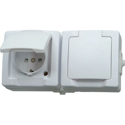 Kopp Nautic 2-Way Waterproof Outlet - Electrical Outlet Kopp Nautic 2-Way Waterproof Outlet - Electrical Outlet