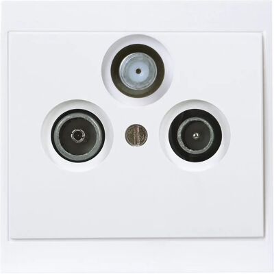 presa antenna Kopp Modello TVRFSAT - Per TV, RF, SAT - Bianco presa antenna Kopp Modello TVRFSAT - Per TV, RF, SAT - Bianco