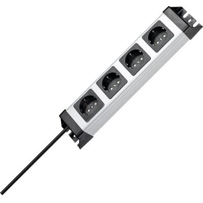 KOPP Power Strip 4-outlet, 1.4m Cable, Wall Mount, Safety IP20 - Power Strip KOPP Power Strip 4-outlet, 1.4m Cable, Wall Mount, Safety IP20 - Power Strip