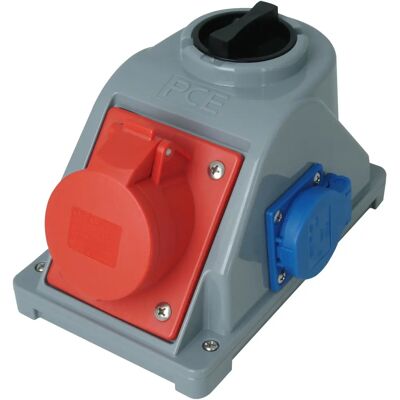 Kopp 107000000 Enchufe de pared CEE, interruptor, 16A, 400V - Enchufe eléctrico Kopp 107000000 Enchufe de pared CEE, interruptor, 16A, 400V - Enchufe eléctrico