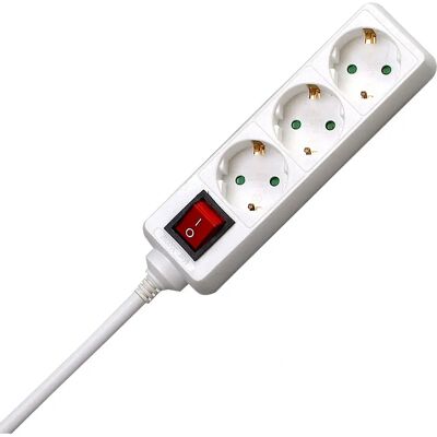 Kopp 129713007 Extensão 3 Tomadas Branca Kopp 129713007 Extensão 3 Tomadas Branca