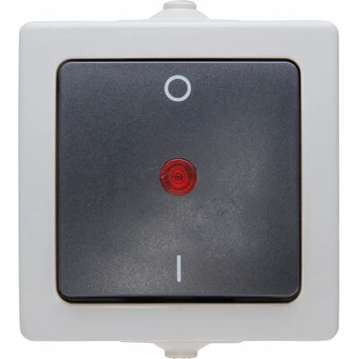 Interruptor Nautic Kopp - 2 polos, IP44, Gris Interruptor Nautic Kopp - 2 polos, IP44, Gris
