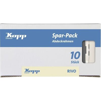 Kopp 404517050 White Rivo Cover Plate - Electrical Cover Plate Kopp 404517050 White Rivo Cover Plate - Electrical Cover Plate