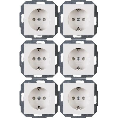 Heinrich Kopp GmbH Athenis Steckdosen-Set - 6 Schutzkontakt-Steckdosen Heinrich Kopp GmbH Athenis Steckdosen-Set - 6 Schutzkontakt-Steckdosen