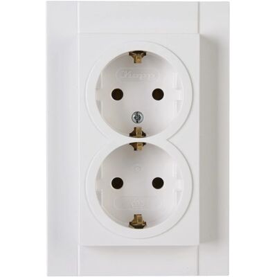 Kopp Elektrotechnik 929529084 2-Veins Wandsteckdose - Steckdose Kopp Elektrotechnik 929529084 2-Veins Wandsteckdose - Steckdose