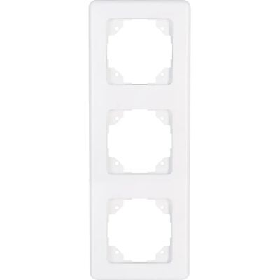 Kopp Arctic White 3-Gang Cover Frame - Electrical Switch Kopp Arctic White 3-Gang Cover Frame - Electrical Switch